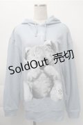 TRAVAS TOKYO / FURRY BEARプルオーバーパーカー  サックス S-25-11-09-025-PU-TO-HR-ZS