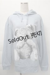 TRAVAS TOKYO / FURRY BEARプルオーバーパーカー  サックス S-25-11-09-025-PU-TO-HR-ZS