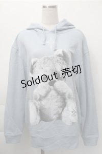 TRAVAS TOKYO / FURRY BEARプルオーバーパーカー  サックス S-25-11-09-025-PU-TO-HR-ZS