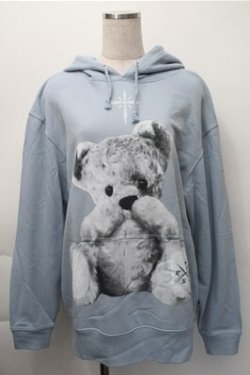 画像1: TRAVAS TOKYO / FURRY BEARプルオーバーパーカー  サックス S-25-11-09-025-PU-TO-HR-ZS
