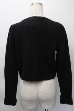 画像2: an another angelus / パールボタンニットカーディガン  黒 S-25-11-09-028-CA-TO-AS-ZS