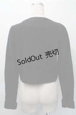 画像2: an another angelus / パールボタンニットカーディガン  黒 S-25-11-09-028-CA-TO-AS-ZS