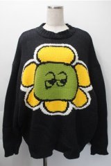 Candy Stripper / SUNNY DROLL CANDYニット  黒 S-25-11-09-029-PU-TS-HR-ZS