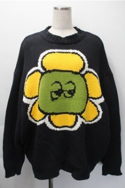 画像1: Candy Stripper / SUNNY DROLL CANDYニット  黒 S-25-11-09-029-PU-TS-HR-ZS