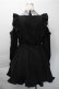 画像2: Ank Rouge / レース衿リボンギャザーワンピース M 黒 S-25-11-09-030-CA-OP-HR-ZS (2)