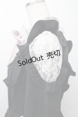 画像3: Ank Rouge / レース衿リボンギャザーワンピース M 黒 S-25-11-09-030-CA-OP-HR-ZS