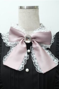 画像4: Ank Rouge / レース衿リボンギャザーワンピース M 黒 S-25-11-09-030-CA-OP-HR-ZS