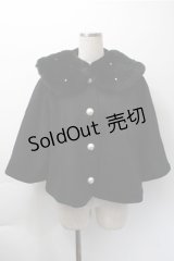 Angelic Pretty / Dollyケープコート  黒 S-25-11-09-031-AP-CO-HR-ZS