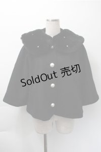 Angelic Pretty / Dollyケープコート  黒 S-25-11-09-031-AP-CO-HR-ZS