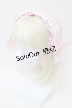 画像1: Ank Rouge / ジャージヘッドドレス  ピンクｘ白 S-25-11-10-001-CA-AC-HR-ZS