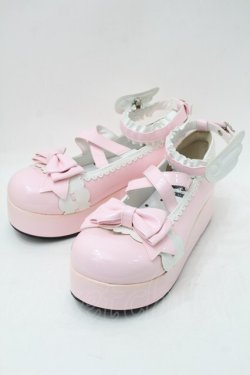 画像1: LOLITA / エナメルリボンパンプス 40 ピンク S-25-11-10-006-LO-SH-HR-ZS