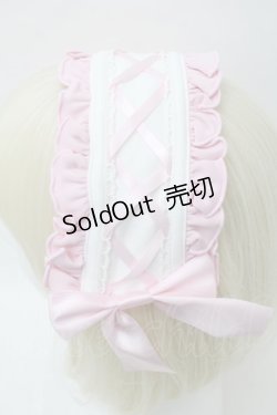 画像3: Ank Rouge / ジャージヘッドドレス  ピンクｘ白 S-25-11-10-001-CA-AC-HR-ZS