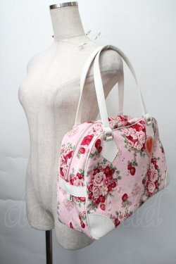 画像1: BABY,THE STARS SHINE BRIGHT / シュガーブーケ〜永遠の乙女の憧れ〜柄ボストンBag  ピンク S-25-11-10-013-BA-BG-AS-ZS