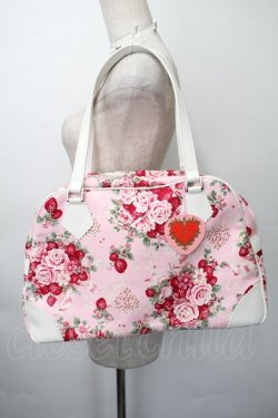 画像2: BABY,THE STARS SHINE BRIGHT / シュガーブーケ〜永遠の乙女の憧れ〜柄ボストンBag  ピンク S-25-11-10-013-BA-BG-AS-ZS
