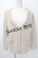Fi.n.t / リボン刺繍カーディガン  ベージュ S-25-11-10-016-CA-TO-AS-ZS