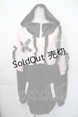 Ank Rouge / Be mqin プルオーバー  黒ｘピンク S-25-11-10-023-CA-TS-HR-ZS