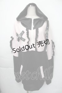 Ank Rouge / Be mqin プルオーバー  黒ｘピンク S-25-11-10-023-CA-TS-HR-ZS