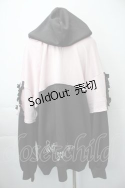 画像2: Ank Rouge / Be mqin プルオーバー  黒ｘピンク S-25-11-10-023-CA-TS-HR-ZS