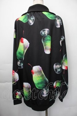 画像2: ankoROCK / バラバラメロンクリームソーダパーカー  黒ｘグリーン S-25-11-10-028-PU-AC-HR-ZS