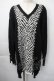 画像1: HYSTERIC GLAMOUR / ゼブラロングニット  黒ｘ白 S-25-11-10-033-PU-TS-HR-ZS (1)
