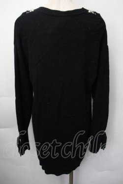 画像2: HYSTERIC GLAMOUR / ゼブラロングニット  黒ｘ白 S-25-11-10-033-PU-TS-HR-ZS