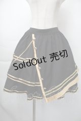 To Alice / ミリタリースカート  黒ｘゴールド S-25-11-10-052-LO-SK-HR-ZS