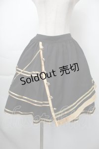 To Alice / ミリタリースカート  黒ｘゴールド S-25-11-10-052-LO-SK-HR-ZS
