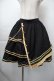 画像1: To Alice / ミリタリースカート  黒ｘゴールド S-25-11-10-052-LO-SK-HR-ZS (1)