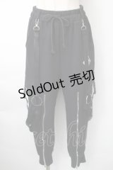 KRY CLOTHING / 「DEKAIHAE」 ポケットパンツ  黒 S-25-11-10-062-EL-TO-HR-ZS