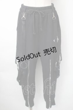 画像1: KRY CLOTHING / 「DEKAIHAE」 ポケットパンツ  黒 S-25-11-10-062-EL-TO-HR-ZS