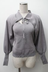 an another angelus / ボレロアンサンブルニット  グレー S-25-11-12-005-CA-TO-AS-ZS