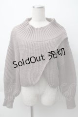 axes femme POETIQUE / ショートニット  ベージュ S-25-11-12-006-AX-TO-AS-ZS