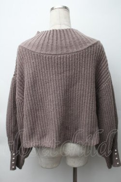 画像2: axes femme POETIQUE / ショートニット  ベージュ S-25-11-12-006-AX-TO-AS-ZS