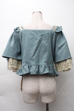 画像2: FLOWERSCOMING / フラワーレースパールデザインジャケット  ブルー S-25-11-12-011-LO-JA-AS-ZS