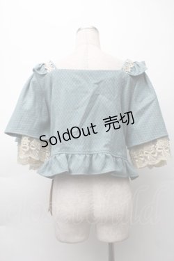 画像2: FLOWERSCOMING / フラワーレースパールデザインジャケット  ブルー S-25-11-12-011-LO-JA-AS-ZS