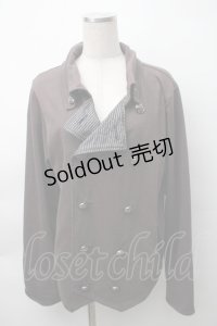 ALGONQUINS / ストライプ切替ジャケット  ブラウン S-25-11-12-016-AL-TO-HR-ZS