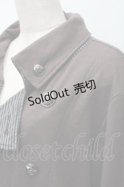 画像3: ALGONQUINS / ストライプ切替ジャケット  ブラウン S-25-11-12-016-AL-TO-HR-ZS