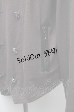 画像4: ALGONQUINS / ストライプ切替ジャケット  ブラウン S-25-11-12-016-AL-TO-HR-ZS