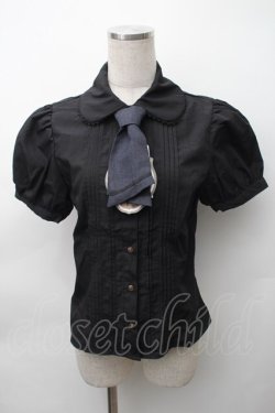 画像1: Kurumi Collaboration / マリンアカデミアブラウス S 黒 S-25-11-12-040-LO-BL-AS-ZS