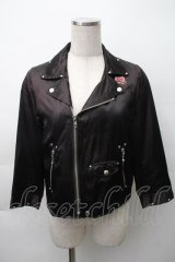 RNA / サテンライダース  黒 S-25-11-12-044-PU-JA-AS-ZS