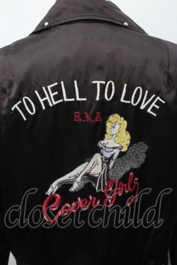 画像4: RNA / サテンライダース  黒 S-25-11-12-044-PU-JA-AS-ZS