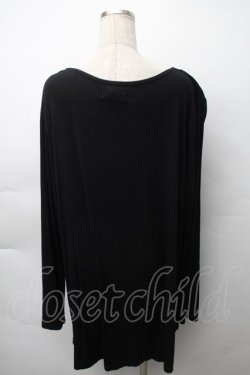 画像2: MINT NeKO / 箔プリントカットソー  黒 S-25-11-12-045-HN-TO-AS-ZS