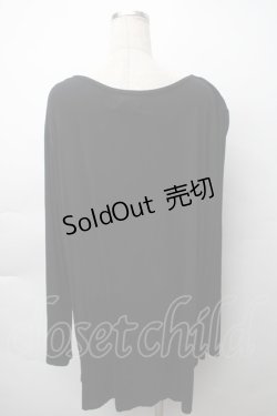 画像2: MINT NeKO / 箔プリントカットソー  黒 S-25-11-12-045-HN-TO-AS-ZS