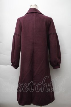 画像2: axes femme POETIQUE / バラ刺繍ロングコート  紫 S-25-11-12-047-AX-CO-HR-ZS