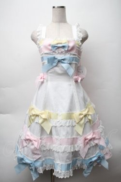 画像1: BABY,THE STARS SHINE BRIGHT / Le ruban d' ombre a trois couchesジャンパースカート  オフ S-25-11-12-050-BA-OP-AS-ZS