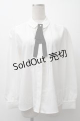 an another angelus / タックブラウス  白 S-25-11-12-003-CA-BL-AS-ZS