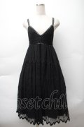 ANNA SUI / 刺繍レースワンピース  黒 S-25-11-12-052-PU-OP-AS-ZS