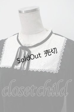 画像3: axes femme POETIQUE / レースブロッキングベロアワンピース  黒ｘ白 S-25-11-12-054-AX-OP-AS-ZS