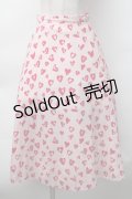 lilLilly / ハートスカート  ピンク S-25-11-12-055-LO-SK-AS-ZS