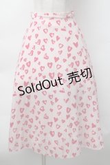 lilLilly / ハートスカート  ピンク S-25-11-12-055-LO-SK-AS-ZS